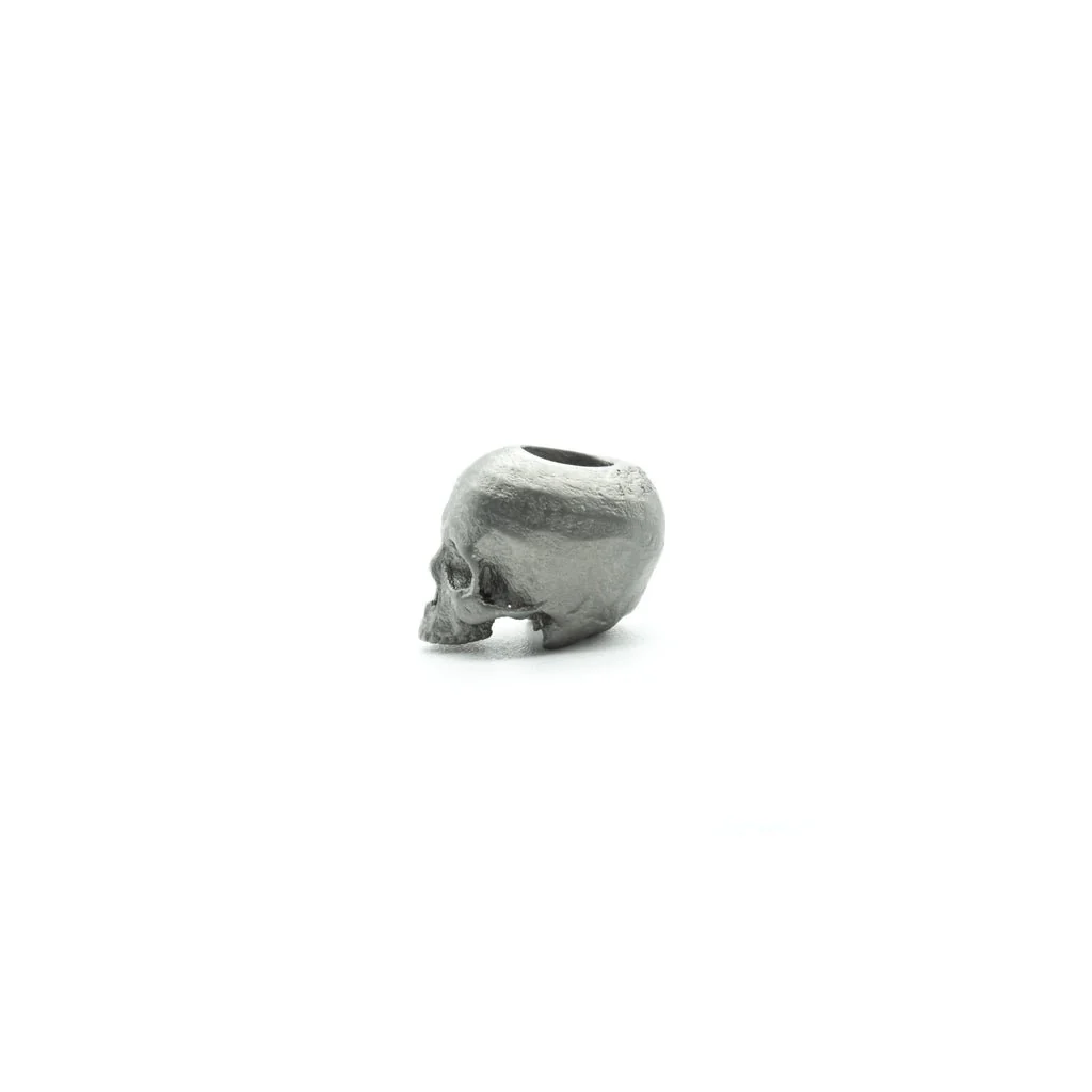 Anatomical Memento Mori Lanyard Bead Titanium - Image 3