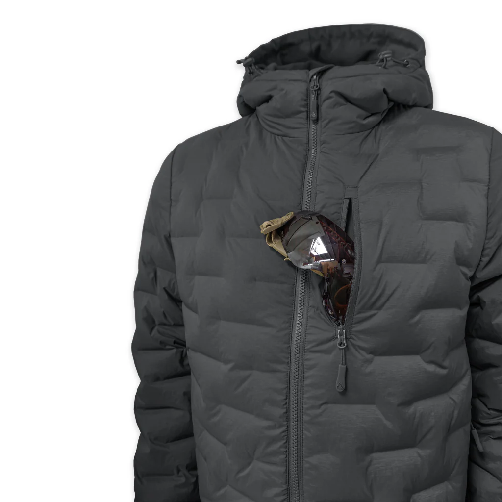Stratus Down Hoodie - Shadow Gray - Image 3